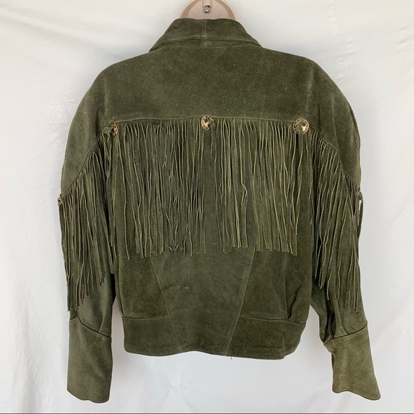 VINTAGE LEARSI Western Fringe Leather Jacket - Picture 3 of 6